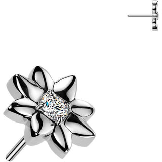 Titanium Top top flower zirconia Push-In