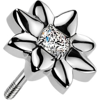 Titanium Top top flower zirconia Push-In