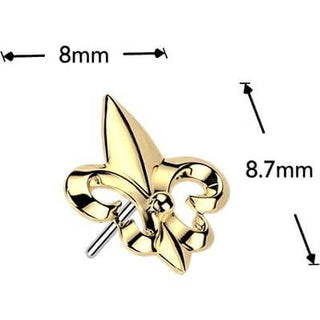 Titanium Top top fleur de lis Push-In
