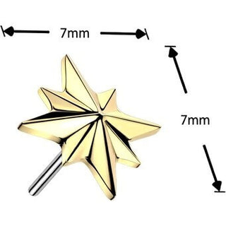 Titanium top starburst Push-In