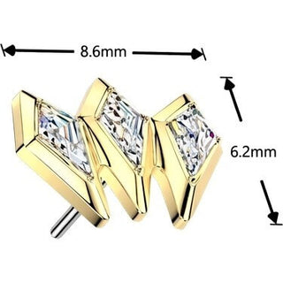 Titanium top spear zirconia Push-In