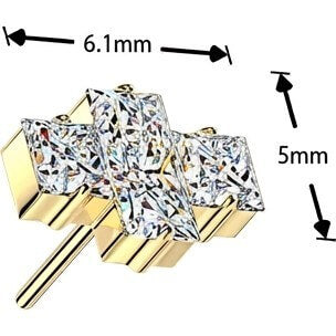 Titanium Top top squares zirconia Push-In