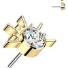 Titanium Top top sunrise zirconia opal Push-In