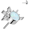 Titanium Top top sunrise zirconia opal Push-In