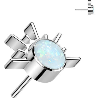 Titanium Top top sunrise zirconia opal Push-In