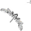 Titanium Top top zirconia marquise cut Push-In