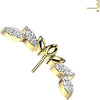 Titanium Top top zirconia marquise cut Push-In
