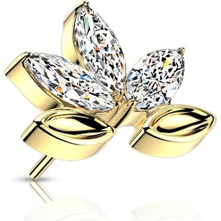 Titanium Top top zirconia marquise cut Push-In