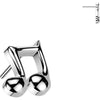 Titanium top music note Push-In
