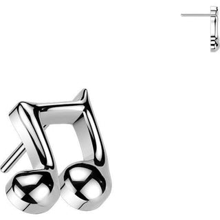 Titanium top music note Push-In