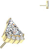 Titanium Top top triangle zirconia Push-In