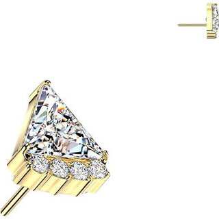 Titanium Top top triangle zirconia Push-In