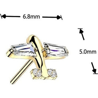 Titanium Top top zirconia airplane Push-In