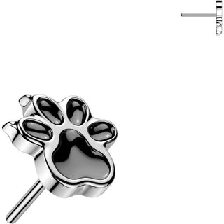 Titanium Top Top Enamel Paw Push-In