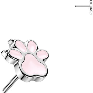 Titanium Top Top Enamel Paw Push-In