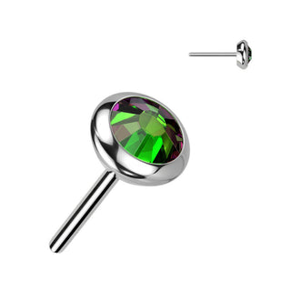 Titanio Superiore a sfera di zircone/opale Push-In