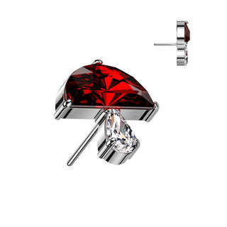 Titanium Top Top Mushroom Zirconia Push-In
