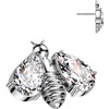 Titanium Top top bee with zirconia wings Push-In