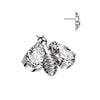 Titanium Top top bee with zirconia wings Push-In