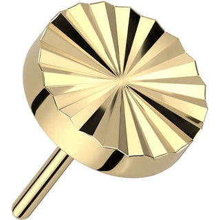 Titanium Top Top Round Diamond Cut Push-In