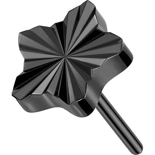 Titanium Top Top Star Diamond Cut Push-In