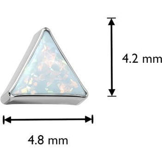 Titanium Top top triangle bezel setting opal Push-In