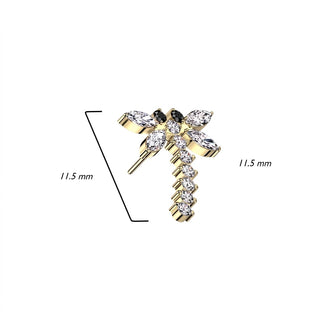 Titanium Top Top Dragonfly Zirconia Push-In