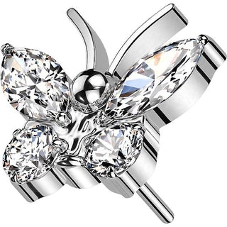 Top Top Butterfly Zirconia Push-In