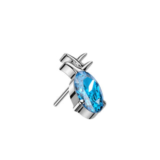 Top Top Pineapple Zirconia Push-In