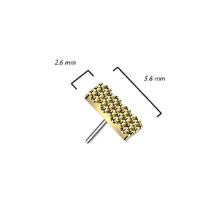 Top Top Rectangle Push-In