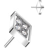 Titanium Top Diamand Cut Zirconia Push-In