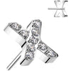 Titanium Top Zirconia Cross Push-In