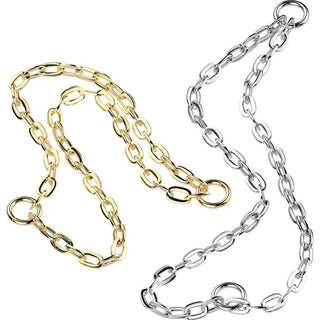 Titanium connector double chain with 2 O-rings