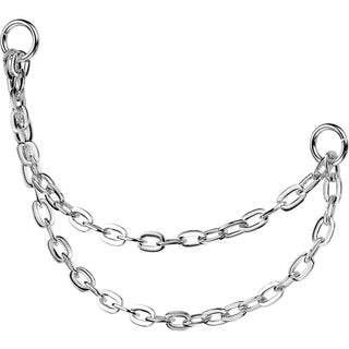 Titanium Top connector double chain with 2 O-rings