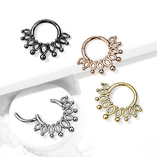 Anello Piercing Corona Clicker