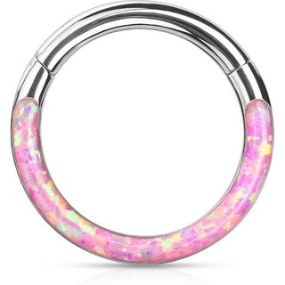 Anello Piercing Opale Clicker