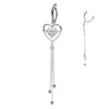 Piercing Ombelico cuore penzolare zircone Clicker