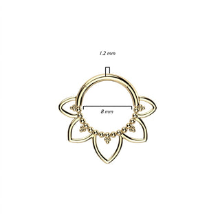 Ring Filigree Heart Clicker