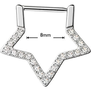 Titanium Ring star zirconia Segment