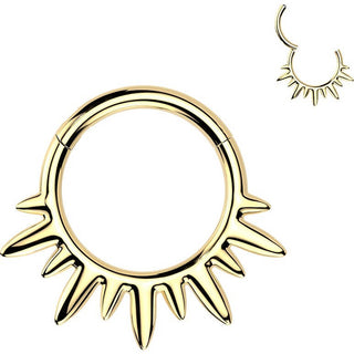 Titanium Ring spikes Clicker
