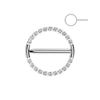 Titanium Nipple Piercing swinging ring Clicker