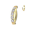 Titanio Piercing Ombelico Zirconi