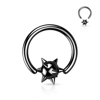 Ring Ball Spike Captive Bead