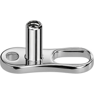 Titanium Dermal Anchor dermal anchor base 2 holes 2mm, 2.5mm and 3mm Rise Internally Threaded