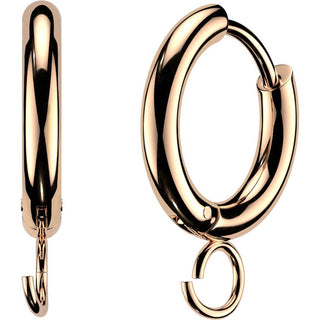 Hoop Earring o-ring for charms 1 pair Clicker