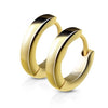Hoop Earring 316L Huggie Earring Small Plain Dome 1 Pair