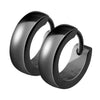Hoop Earring 316L Huggie Earring Classic Plain Dome 1 Pair