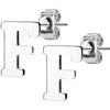 Stud Earring 316L Earring Studs Alphabet Initial 1 Pair