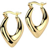 Hoop Earring diamond shaped