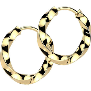 Earring twisted 2.5mm thick